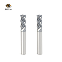 Fraise à queue CNC haute vitesse en carbure AlCrN à 4 cannelures de 10 mm, personnalisée OEM/ODM pour l'usinage de l'acier, hélice 38-40 HRC40