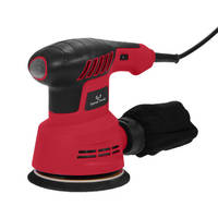 Gran oferta, lijadora Orbital eléctrica de 5 pulgadas, 350W, madera, 110V, 230V, lijadora de Palma Orbital eléctrica con cable de CA con velocidad ajustable