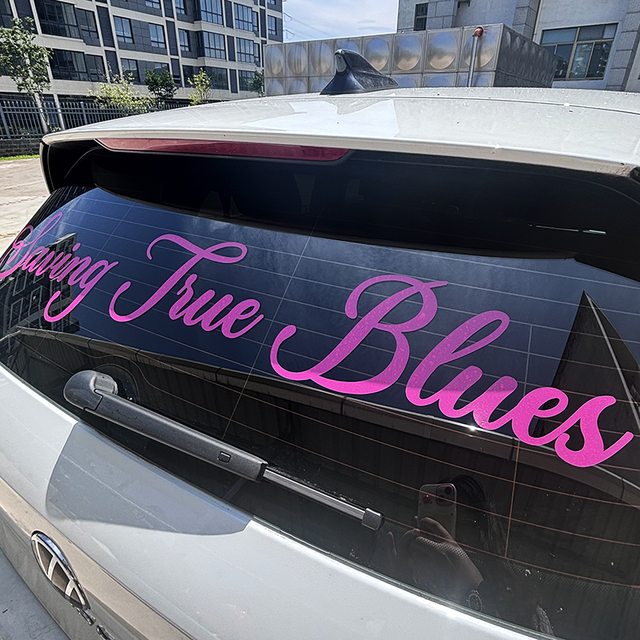 UV Resist Waterproof Letter Vinyl Transfer Stickers Sunstrip Banner Custom Car Rear Windshield Banner Sticker Window Decals