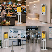 Terminal de point de vente Android 4+64 Go sur pied pour restaurant, kiosque libre-service, 21,5, 23,8, 27, 32 pouces