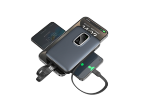Batterie externe <span class=keywords><strong>portable</strong></span> de <span class=keywords><strong>petite</strong></span> <span class=keywords><strong>taille</strong></span> 10000mAh à charge rapide avec affichage numérique et câble Type-C PD20W intégré (entrée et sortie) - Product Image 6