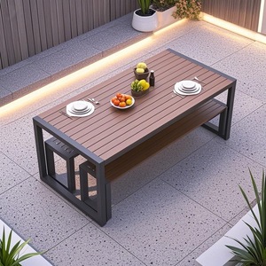 Set di mobili moderni e durevoli per cortile Villa giardini Patio balcone bar negozio di tè-<span class=keywords><strong>in</strong></span> <span class=keywords><strong>legno</strong></span> - Product Image 5