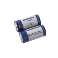 Keeppower P1634U1 RCR123A Micro USB 16340 3.0V 860mAh Protedted Batterie Lithium Rechargeable en paire