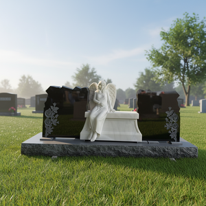 Conception de pierres tombales commémoratives en granit personnalisées pour une utilisation en extérieur - Product Image 1