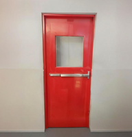 Porte en acier ignifuge de sécurité, porte de sortie d'urgence en cas de feu pour entrepôt
