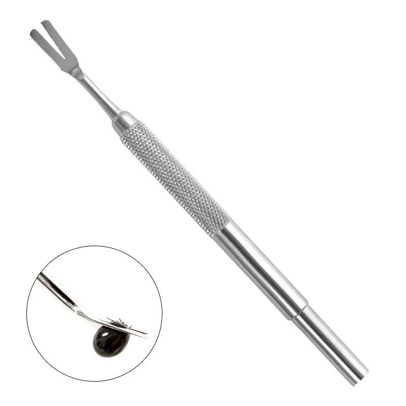 Fourchette à tiques argent