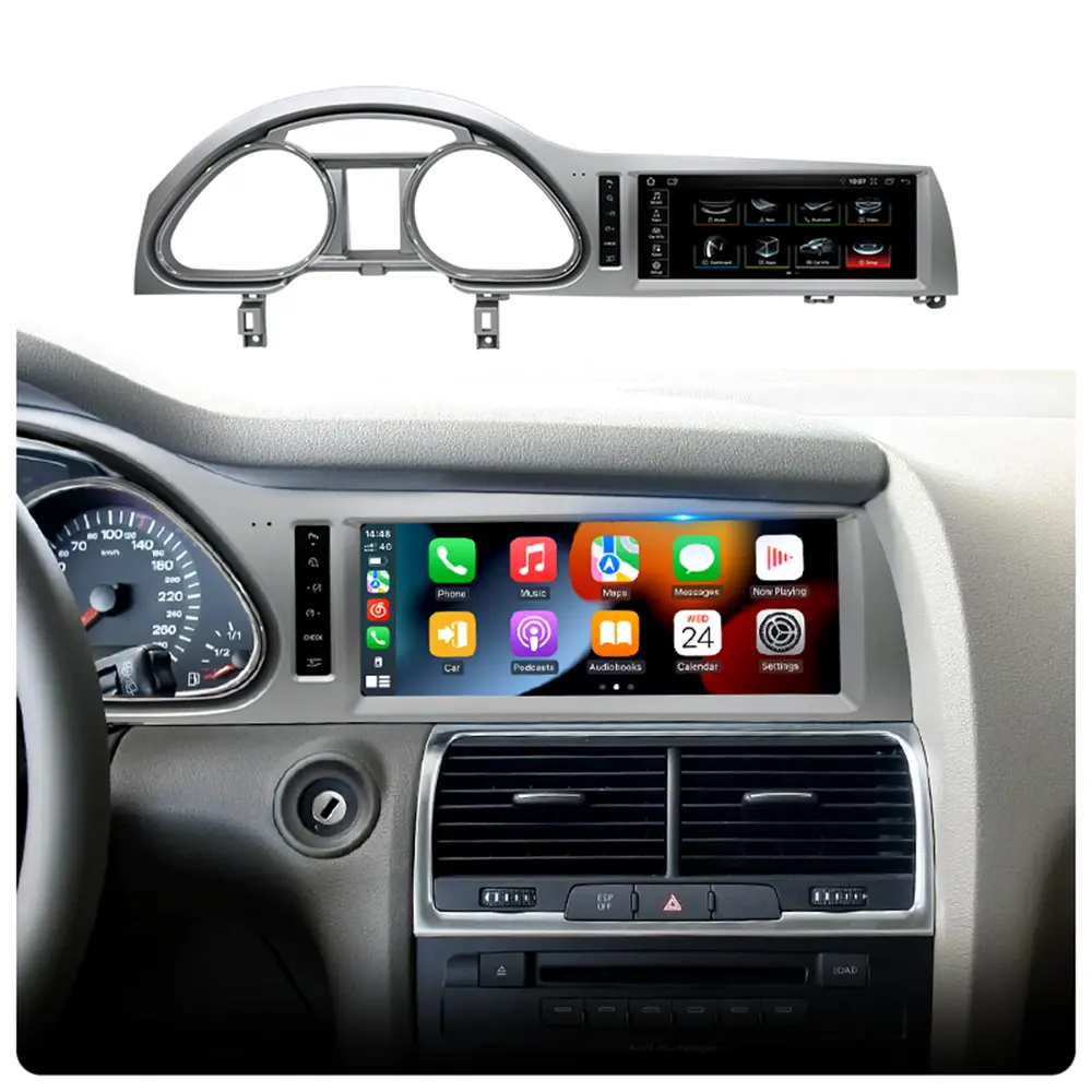 Roadnavi Android 13 Android đài phát thanh xe hơi không dây Carplay GPS NAVI đa phương tiện cho Audi Q7 2005-2009