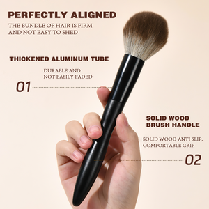 Coffret cadeau de pinceaux de maquillage de qualité supérieure, pinceau à poudre libre en poils d'animaux, pinceau correcteur pour fard à paupières, pinceau à blush - Product Image 2