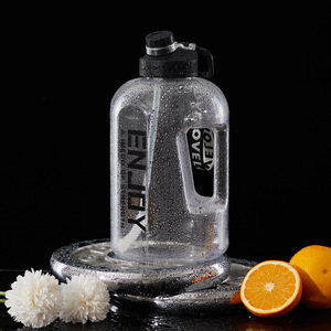 2.2 एल फिटनेस खेल की बोतल बड़ी क्षमता पैमाने के साथ प्लास्टिक की पानी की कप अंतरिक्ष कप बाल्टी केतली मोबाइल फोन स्टंट्स - Product Image 2