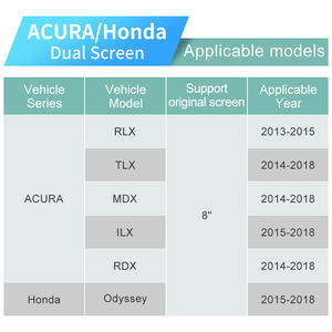 Stwei CarPlay sans fil pour Acura Double écran 2013-2018 Rdx Tlx-l Ilx Tlx Rlx Honda Odyssey 2015-2018 Mirror Link Android Auto - Product Image 5