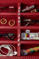 Étui de rangement de luxe en cuir pour lunettes, personnalisé, rigide, multi-lunettes, avec miroir, pour la maison, vente en gros