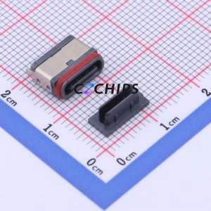 TYPE-C 16PFS LCH7.45 IPX8 USB Connector Through hole Component (THT) Connector Type-C USB 3.1 Female Through Hole - Product Image 1