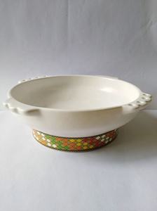 2025 nuovo arrivo piatto di Kifto cibo di <span class=keywords><strong>Taba</strong></span> etiope piatti e piatti con decalcomania bianca - Product Image 2