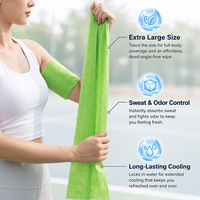Lingettes nettoyantes rafraîchissantes OUSHILE pour salle de sport, non tissées, légères, douces, écologiques, respirantes, double face, parfum menthe fraîche
