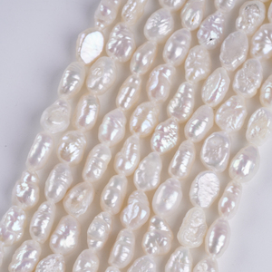 <span class=keywords><strong>Perlas</strong></span> naturales al por mayor 4-5mm White River Clam Pearl Strand-para la fabricación de joyas delicadas y diseños artesanales - Product Image 1