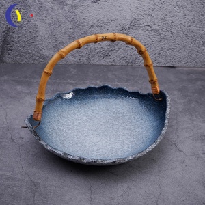 Japanese Ceramic <b>Bamboo</b> Hanging Household Tableware Dried Fruit Plate - Product Image 1