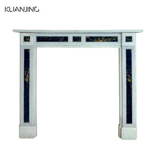 लक्जरी सफेद संगमरमर के रत्न पत्थर की फिजगह मैटल ने हाथ से नक्काशीदार कारखाने को सीधे इनडोर आउटडोर फ्रीस्टैंडिंग लिविंग रूम - Product Image 3