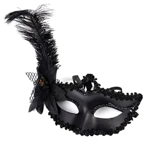 Masque de noël en dentelle pour femmes, dîner Gras, figurine exquise, accessoire décoratif fait à la main, robe de fête de carnaval
