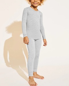 Pijama de tela modal con logotipo personalizado, pijama familiar supersuave, pijama de manga larga, 2 piezas, ropa de dormir a cuadros <span class=keywords><strong>para</strong></span> pareja y familia - Product Image 5