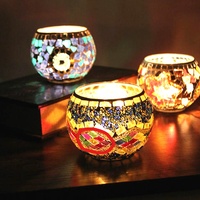 Mosaicos de Vidrio Teñido DIY - Lámparas Turcas Hechas a Mano, Duraderas, Impermeables, Ecológicas, Decoración para el Hogar, Iluminación