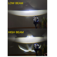 Lentille de projecteur LED en alliage d'aluminium super lumineuse de 3 pouces, 7000K, 8000 lumens, universelle pour phare de voiture