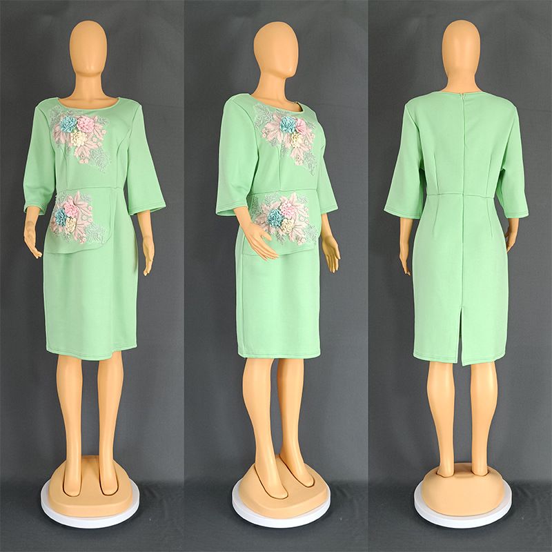 Manufacturers High Quality Custom Long Sleeve Office 3d Flower Embroidered Lace Dress| Alibaba.com Manufacturers High Quality Custom Long Sleeve Office 3d Flower Embroidered Lace Dress| Alibaba.com