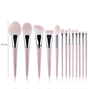 Juego de brochas de maquillaje para principiantes, color caqui claro, de lujo, vegana - Product Image 6