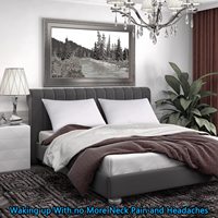 Coussinets d'oreiller de luxe personnalisés, qualité hôtelière, alternative au duvet, tailles Queen et King, lot de 2, pour la vente en gros