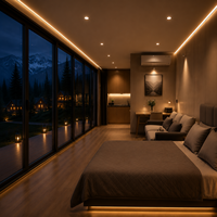 Casa Modular Prefabricada, Cabaña Tipo Apple de Lujo, Villa Pod para Glamping, Resort, Hotel, Alojamiento Ecológico y Turístico
