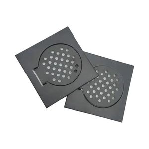 Cubierta de Drenaje de Piso Oculta Negra Premium de 6 Pulgadas, Acero Inoxidable, Drenaje Rápido, Diseño Moderno y Minimalista para Baño, Cocina y Lavandería - Product Image 2
