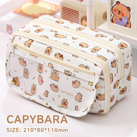 Étui à crayons transparent imperméable avec un design élégant pour les filles du primaire et du secondaire, sac de rangement pour crayons