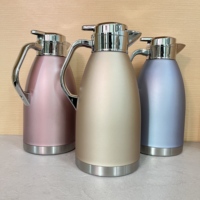Bouteille Isotherme Classique 2,3 Litres en Acier Inoxydable 304, Théière Isolée, Cafetière, Pichet avec Poignée pour Voyage