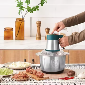 Hachoir à viande électrique 5L 500W en acier inoxydable à 6 lames pour la cuisine, petit modèle domestique, prix d'usine - Product Image 2