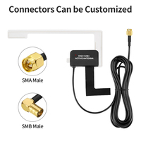 Récepteur Radio Dab dans l'antenne de voiture Adaptateur DAB + numérique Boîte de tuner auxiliaire Antenne de boucle amplifiée USB Audio Radios de décodage Android