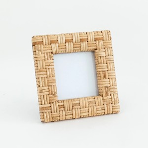 Квадратная плетеная фоторамка из ротанга в богемном стиле, декоративная фоторамка ручной работы из ротанга, подарки на Рождество и новый год - Product Image 1