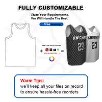 Maillot de basket réversible personnalisé sublimé respirant et anti-humidité en mesh haute performance pour club universitaire