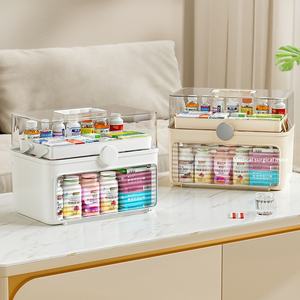 Botiquín Médico Portátil Multicapa de Plástico, Caja de Almacenamiento de Medicamentos de Gran Capacidad para Uso Doméstico - Product Image 4