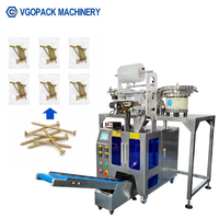 Machine d'emballage automatique pour vis avec 3 alimentateurs vibrants, machine d'emballage de vis pour fixations, emballage en sachet