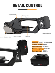 Força de fábrica Push V2 3500N-4500N 10 pcs/min Handheld Máquina De Embalagem Automática De Alta Elástica Máquina De Cintas Elétrica - Product Image 4