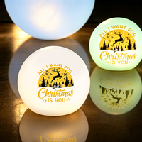 Lumières RGB personnalisées avec logo pour Noël, Nouvel An, lampes décoratives de Noël, boule lumineuse LED, décoration lumineuse de Noël