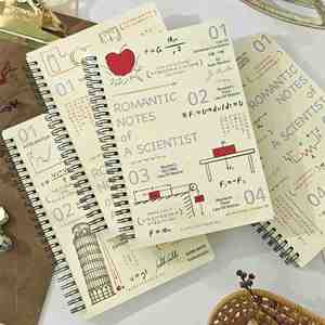 B5 <b>Cute</b> Spiral Student <b>Notebook</b> with Paper Cover 60 Sheets-Fresh & Clean for School Supplies - Product Image 1
