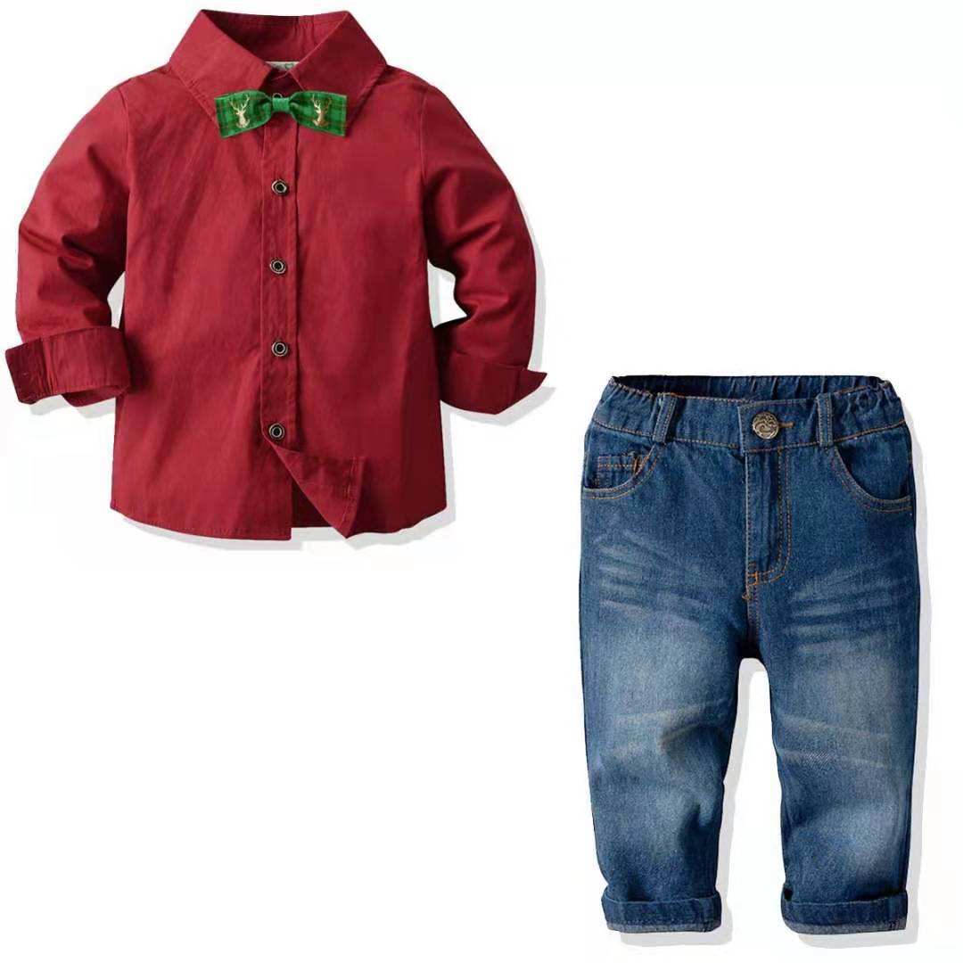 Ke Kapde Ladka Ka Jeans Shirt Jeans Shirt Chhote Bachho Ki Jeans - Main Image