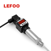 Capteur de température d'eau pour bassin à poissons LEFOO LFW21 OEM/ODM en acier inoxydable, étanche IP65, avec transmetteur intégré et écran LCD
