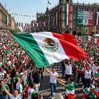 Bannière personnalisée du drapeau mexicain de 3x5 pieds, polyester non tissé, rectangulaire, bannière publicitaire extérieure, impression numérique résistante aux UV