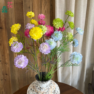 Bouquet de fleurs artificielles en soie mélangée pour mariage, décoration intérieure, style moderne - Product Image 1