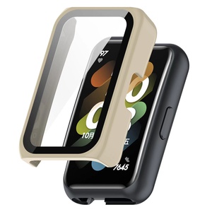 Usine vente boîtier de montre pour <span class=keywords><strong>huawei</strong></span> <span class=keywords><strong>6</strong></span> <span class=keywords><strong>Pro</strong></span> <span class=keywords><strong>Band</strong></span> <span class=keywords><strong>6</strong></span> <span class=keywords><strong>Band</strong></span> 7 peinture colorée huile PC plastique 3D montre intelligente étui de protection verre - Product Image 1