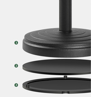 Vente en gros Support de téléphone portable Smart Home pour tablette, support de bureau, rotation à 360 ° pour la diffusion en direct, base ronde pour vidéo