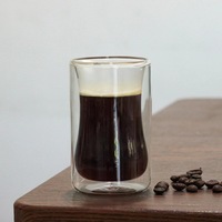 Ensemble de verres à thé isolés tasse transparente tasses à expresso verres à boire à double paroi tasse à gobelet thermique pour cafetière turque