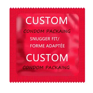 Custom Man Woman Condom Foil Packaging Tea Sample Sachet Food Grade Biodegradable Transparent Packaging For Condom