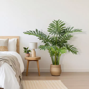 Mô phỏng cây cọ cây nhân tạo ficus lyrata dypsis lutescens Cây Chuối nhân tạo nhiệt đới nhân tạo Vải cây - Product Image 5